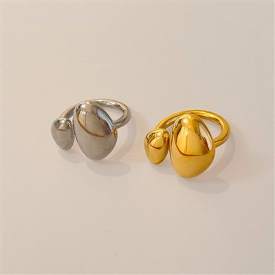 Επιχρυσωμένα δαχτυλίδια από ανοξείδωτο ατσάλι